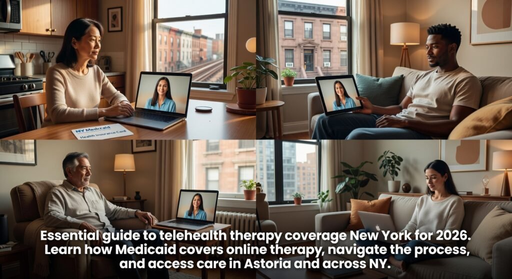 telehealth therapy coverage New York